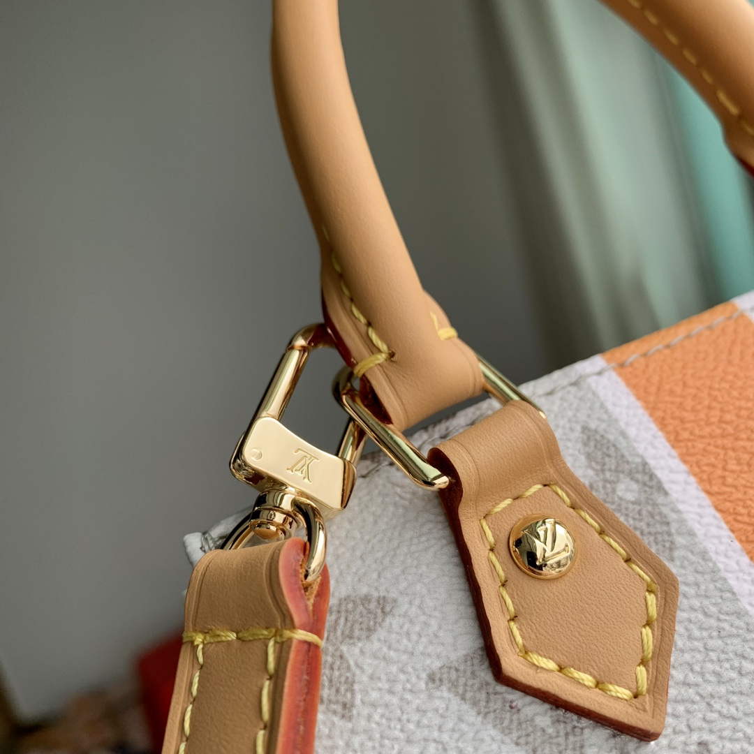 LV M23615 Louis Vuitton Petit Sac Plat Bag Beige/Ocher | lv m23615 louis vuitton petit sac plat bag beige ocher 6