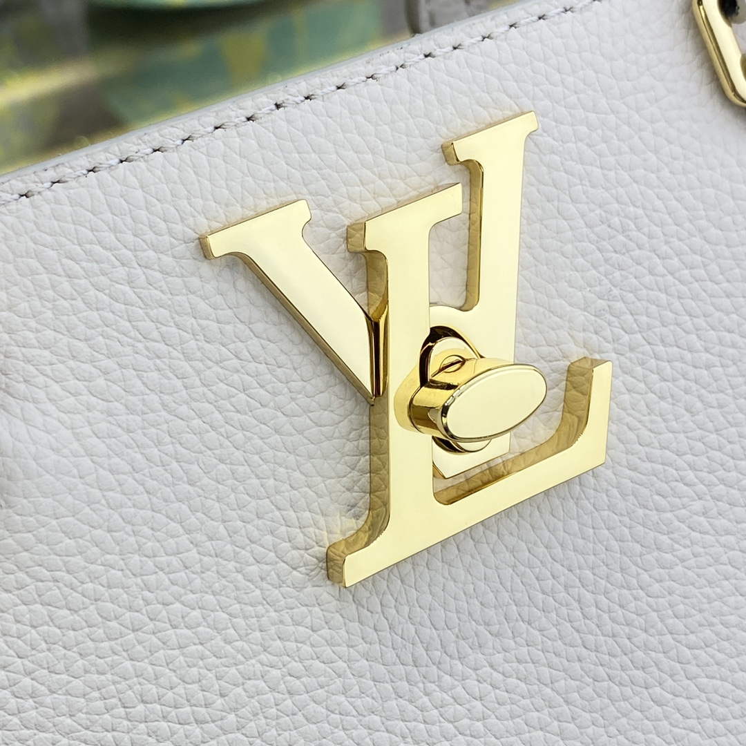 LV M23637 Louis Vuitton Lock & Go Handbag Quartz | lv m23637 louis vuitton lock go handbag quartz 5