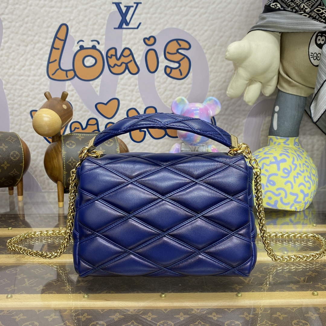LV M23682 Louis Vuitton GO-14 MM Bag Navy Blue | lv m23682 louis vuitton go 14 mm bag navy blue 2