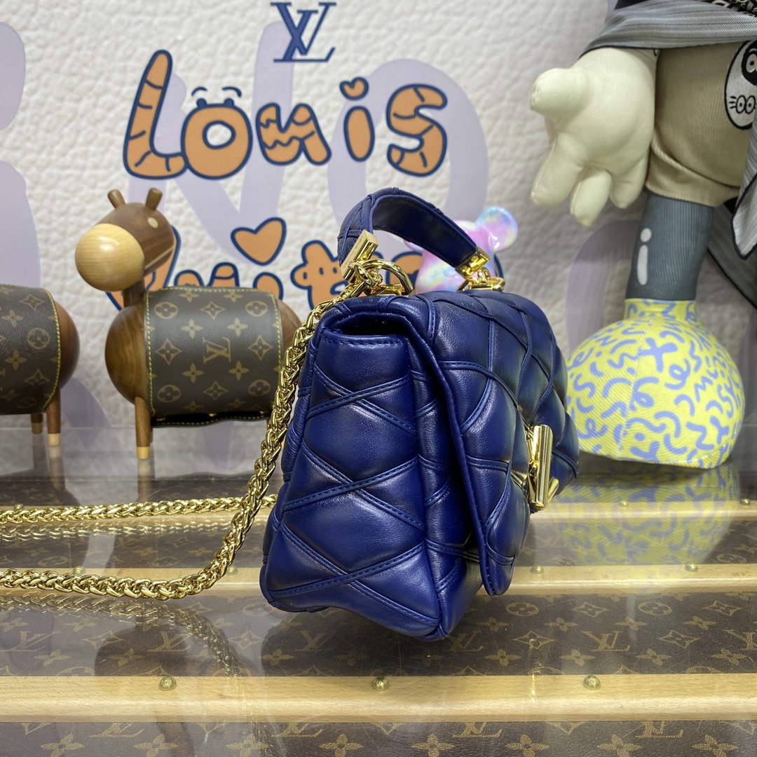 LV M23682 Louis Vuitton GO-14 MM Bag Navy Blue | lv m23682 louis vuitton go 14 mm bag navy blue 3