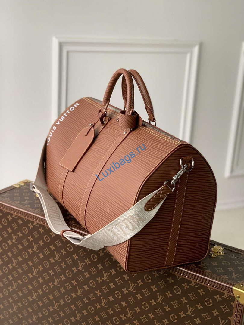 LV M23721 Louis Vuitton Keepall Bandoulière 50 Bag Brown | lv m23721 louis vuitton keepall bandouliere 50 bag bronw 2