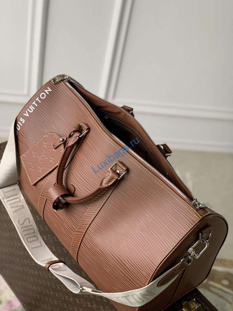 LV M23721 Louis Vuitton Keepall Bandoulière 50 Bag Brown | lv m23721 louis vuitton keepall bandouliere 50 bag bronw 8
