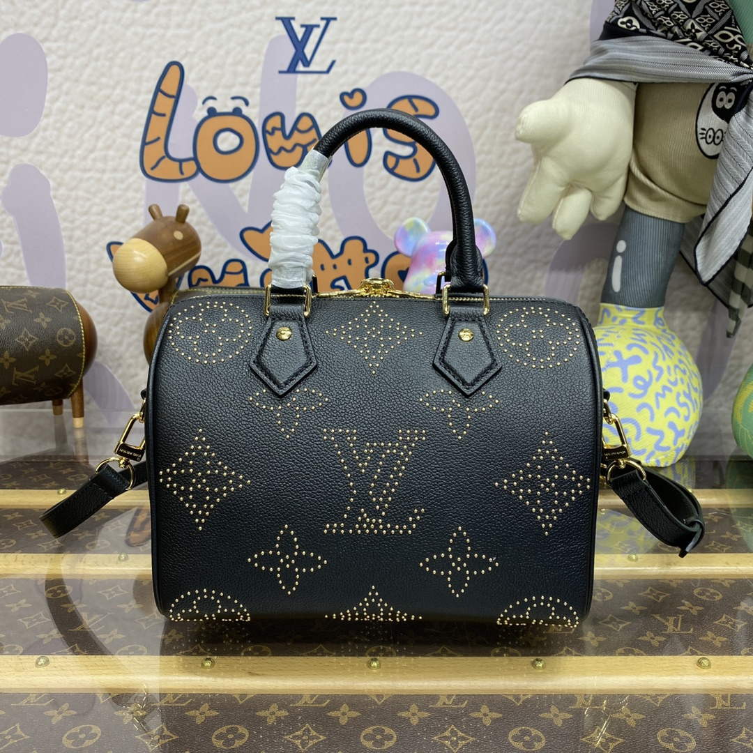 LV M46736 Louis Vuitton Speedy Bandoulière 25 Handbag Black | lv m46736 louis vuitton speedy bandouliere 25 handbag black 2