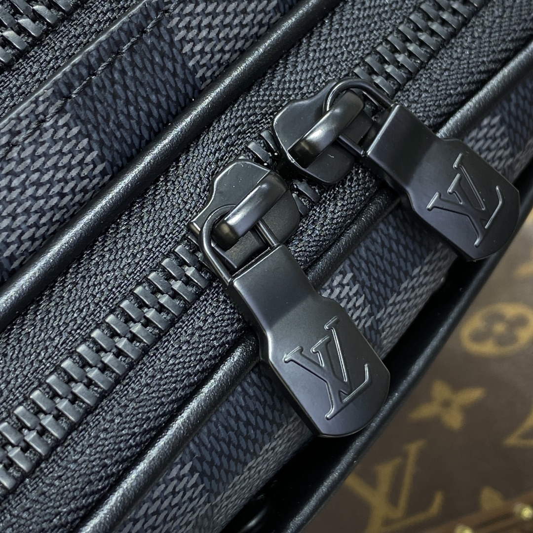 LV M82542 Louis Vuitton Nano Alpha Bag Black grid | lv m82542 louis vuitton nano alpha bag black grid 6