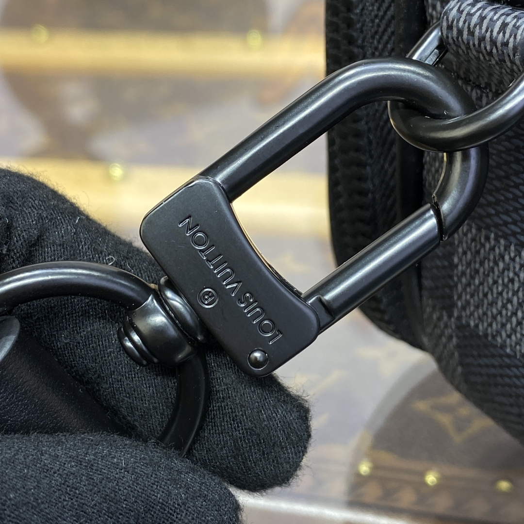 LV M82542 Louis Vuitton Nano Alpha Bag Black grid | lv m82542 louis vuitton nano alpha bag black grid 7