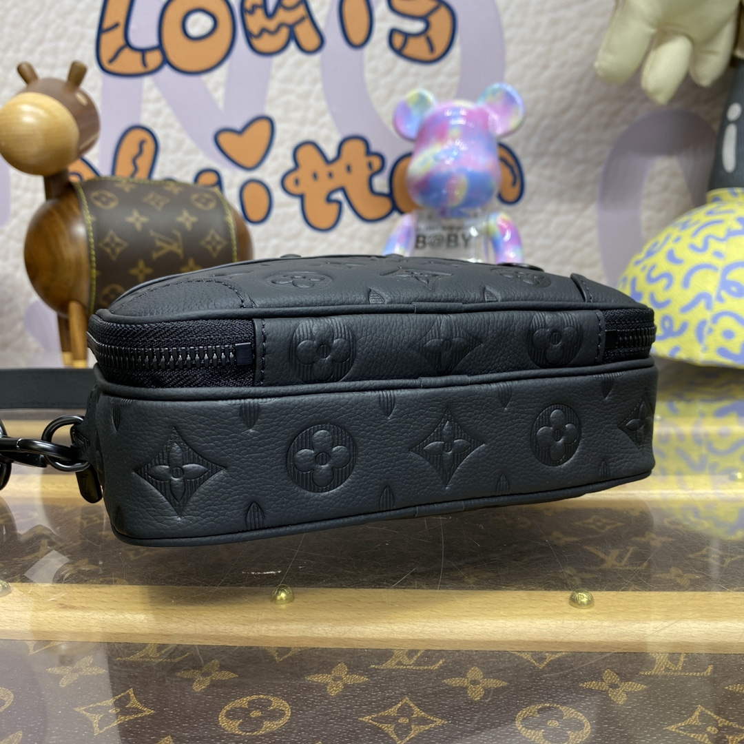 LV M82544 Louis Vuitton Nano Alpha Bag Black embossing | lv m82544 louis vuitton nano alpha bag black 4