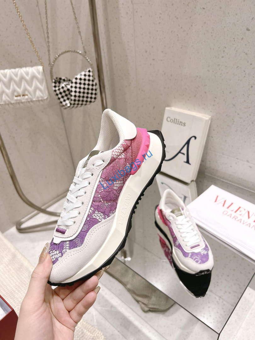 Valentino Women's Men's Lace and Mesh Lacerunner Sneaker V54905 | valentino womens mens lace and mesh lacerunner sneaker v54905 4