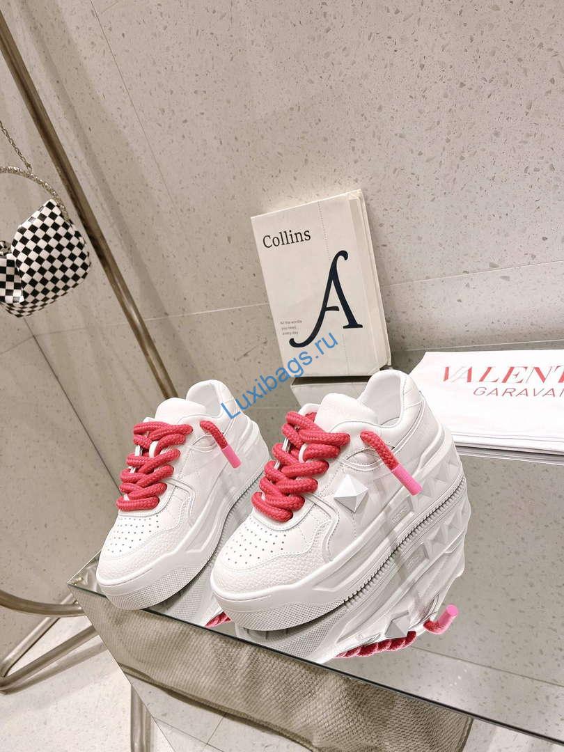 Valentino Women's Men's one Stud XL Trainer in Nappa Leather V54894 | valentino womens mens one stud xl trainer in nappa leather v54894 3