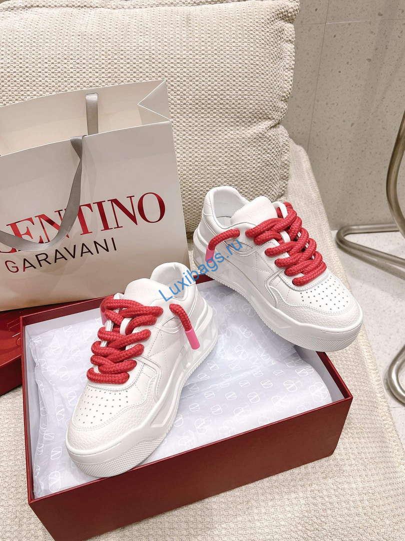 Valentino Women's Men's one Stud XL Trainer in Nappa Leather V54894 | valentino womens mens one stud xl trainer in nappa leather v54894 5