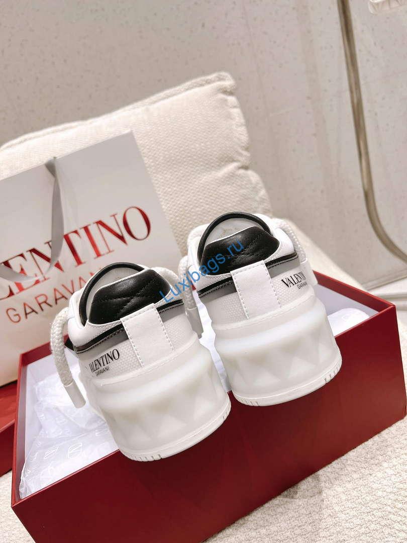 Valentino Women's Men's one Stud XL Trainer in Nappa Leather V54895 | valentino womens mens one stud xl trainer in nappa leather v54895 7