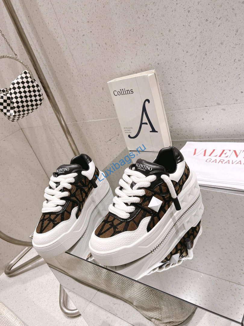 Valentino Women's Men's one Stud XL Trainer in Nappa Leather V54901 | valentino womens mens one stud xl trainer in nappa leather v54901 3