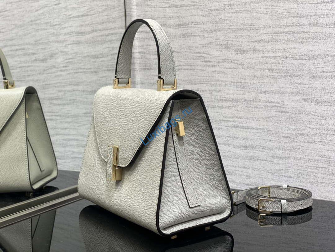 Valextra Iside Top Handle Mini Bag WBES0036028 Gray | valextra iside top handle mini bag wbes0036028 gray 05