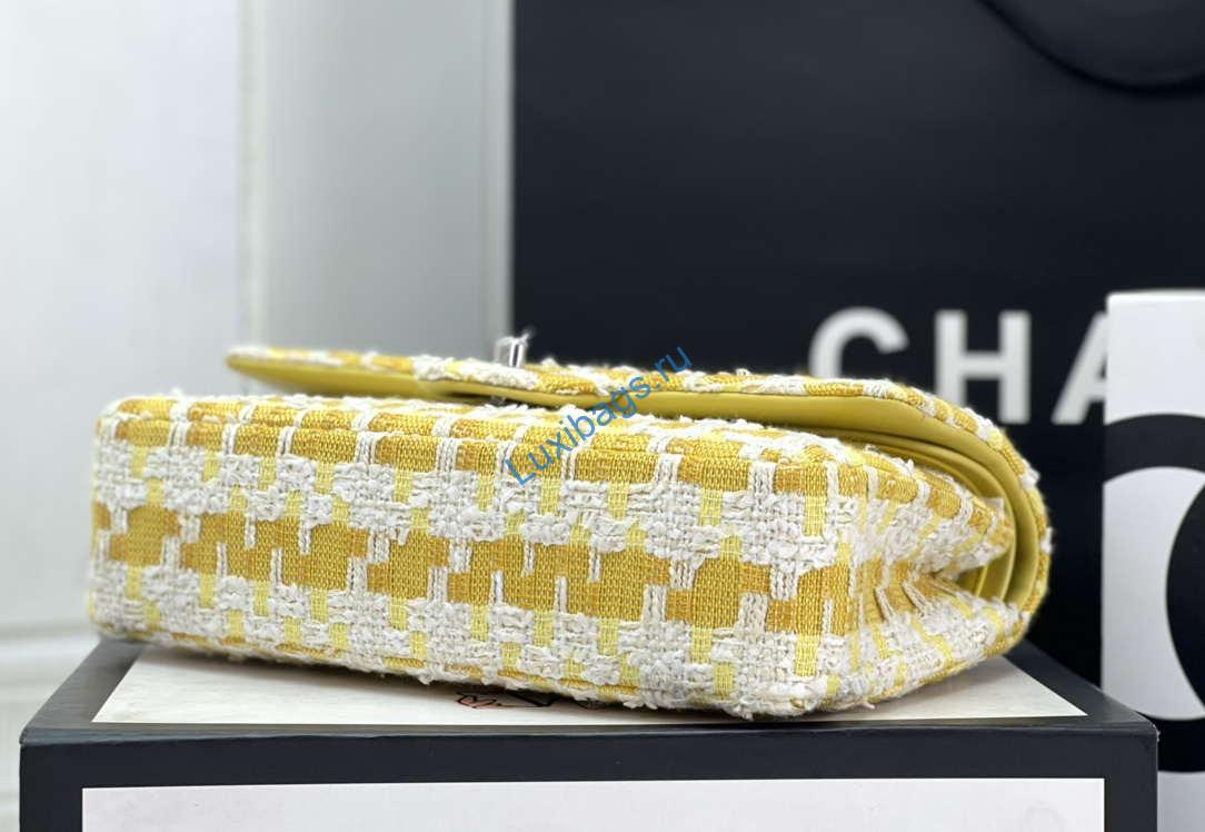 chanel a01112 flap classic handbag woolen & silver-tone metal yellow 4 Chanel A01112 Flap Classic Handbag Woolen & Silver-Tone Metal Yellow | chanel a01112 flap classic handbag woolen gold tone metal yellow 005