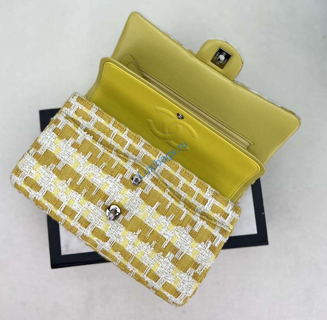 chanel a01112 flap classic handbag woolen & silver-tone metal yellow 5 Chanel A01112 Flap Classic Handbag Woolen & Silver-Tone Metal Yellow | chanel a01112 flap classic handbag woolen gold tone metal yellow 006