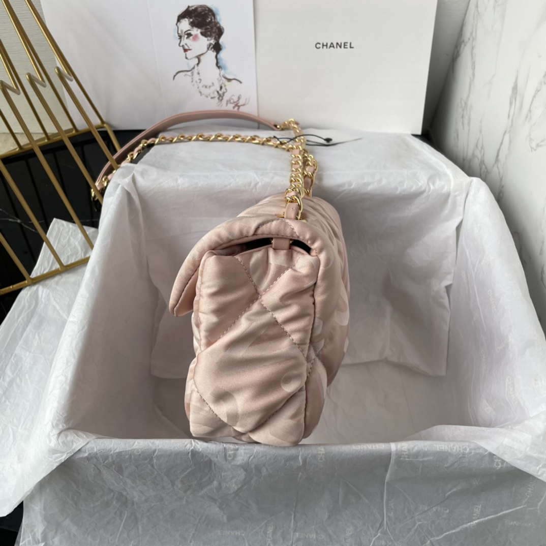 Chanel AS1115 Small Flap bag Satin fabric Pink | chanel as1115 small flap bag satin fabric pink 005