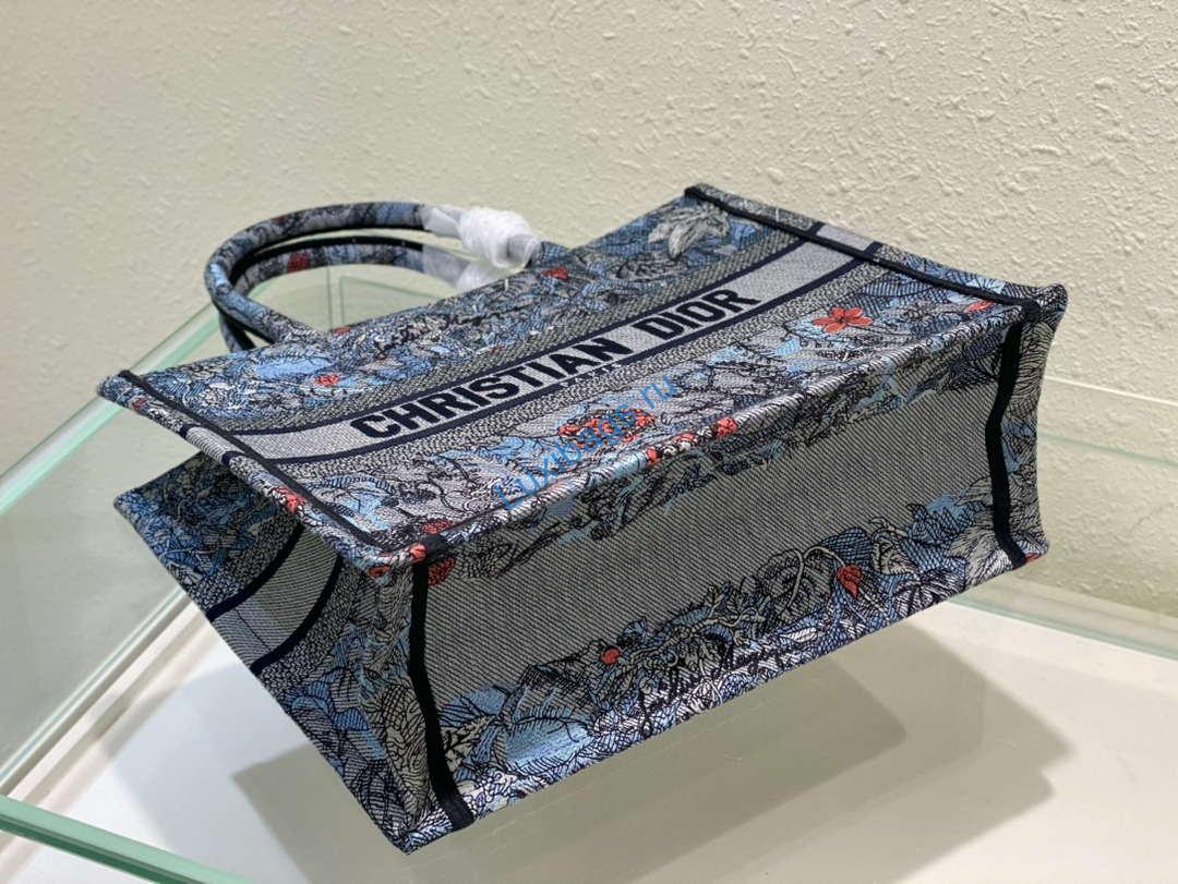 Dior Book Tote M1296 Medium Latte Multicolor Dior Jardin d'Hiver Embroidery M0088 | dior book tote m1296 medium latte multicolor dior jardin dhiver embroidery m0083 043