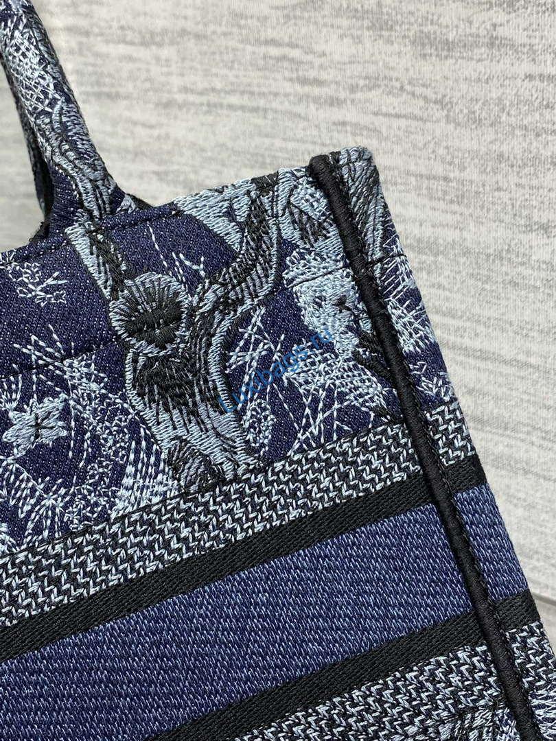 Dior M1265 Small Book Tote Toile de Jouy Sauvage Embroidery M9608 | dior m1265 small book tote toile de jouy sauvage embroidery m9608 005