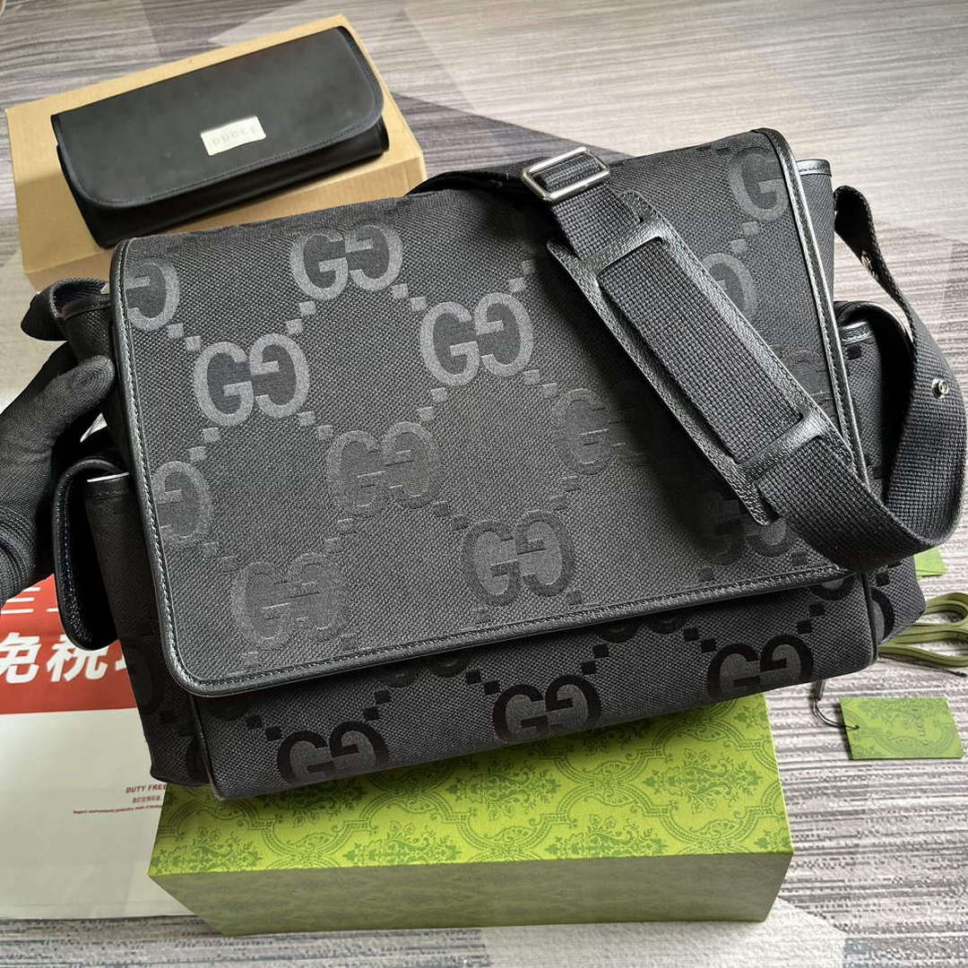 Gucci 756726 Jumbo GG Baby Changing Bag Black | gucci 756726 jumbo gg baby changing bag black 4