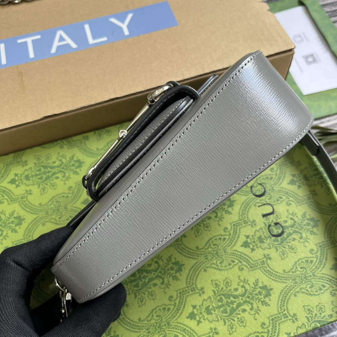 Gucci 774209 Gucci Horsebit 1955 Mini Shoulder Bag Grey | gucci 774209 gucci horsebit 1955 mini shoulder bag grey 6