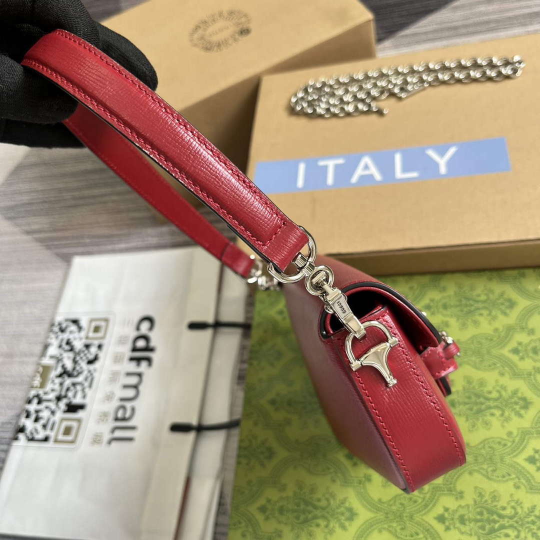 Gucci 774209 Gucci Horsebit 1955 Mini Shoulder Bag Red | gucci 774209 gucci horsebit 1955 mini shoulder bag red 3