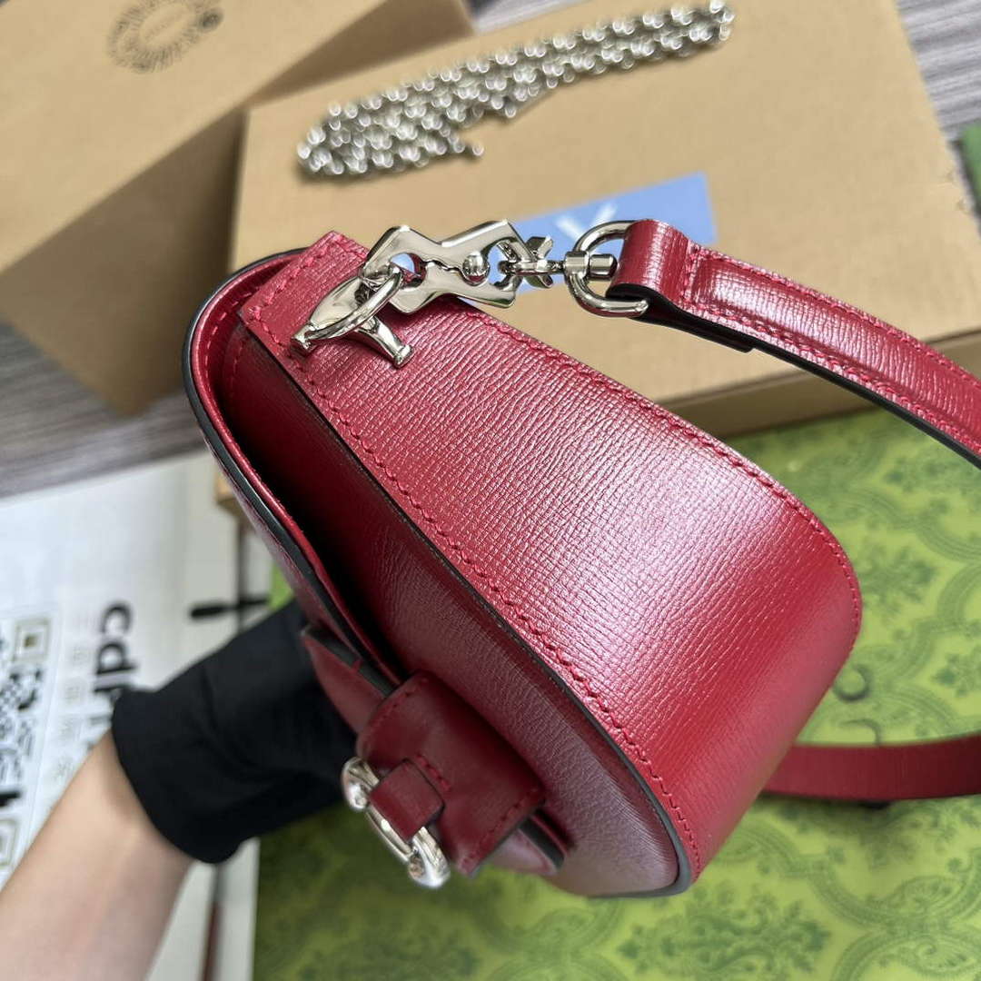 Gucci 774209 Gucci Horsebit 1955 Mini Shoulder Bag Red | gucci 774209 gucci horsebit 1955 mini shoulder bag red 7
