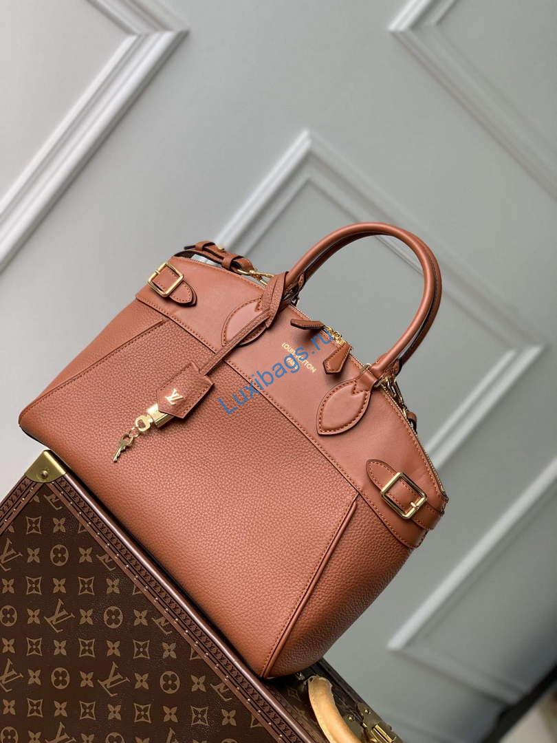 LV M22925 Louis Vuitton Lock It MM Bag Gold | lv m22925 louis vuitton lock it mm bag gold 2