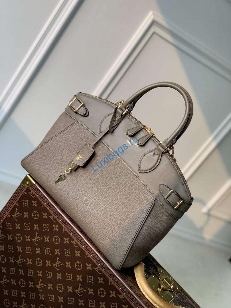 LV M22927 Louis Vuitton Lock It MM Bag Earth | lv m22927 louis vuitton lock it mm bag earth 4