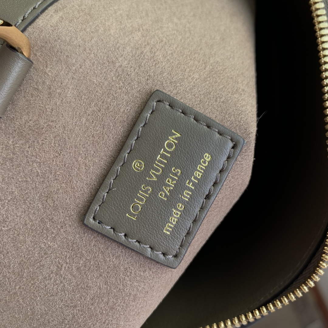 LV M22927 Louis Vuitton Lock It MM Bag Earth | lv m22927 louis vuitton lock it mm bag earth 8