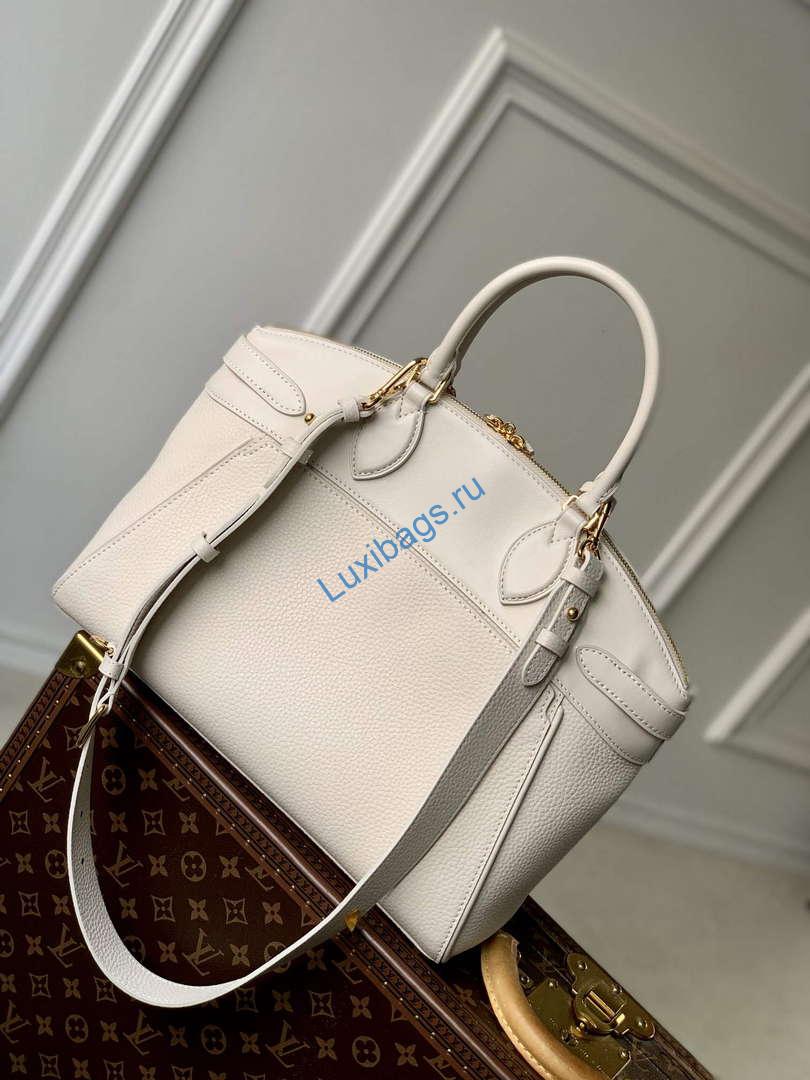 LV M23061 Louis Vuitton Lock It MM Bag Crème Beige | lv m23061 louis vuitton lock it mm bag creme beige 3