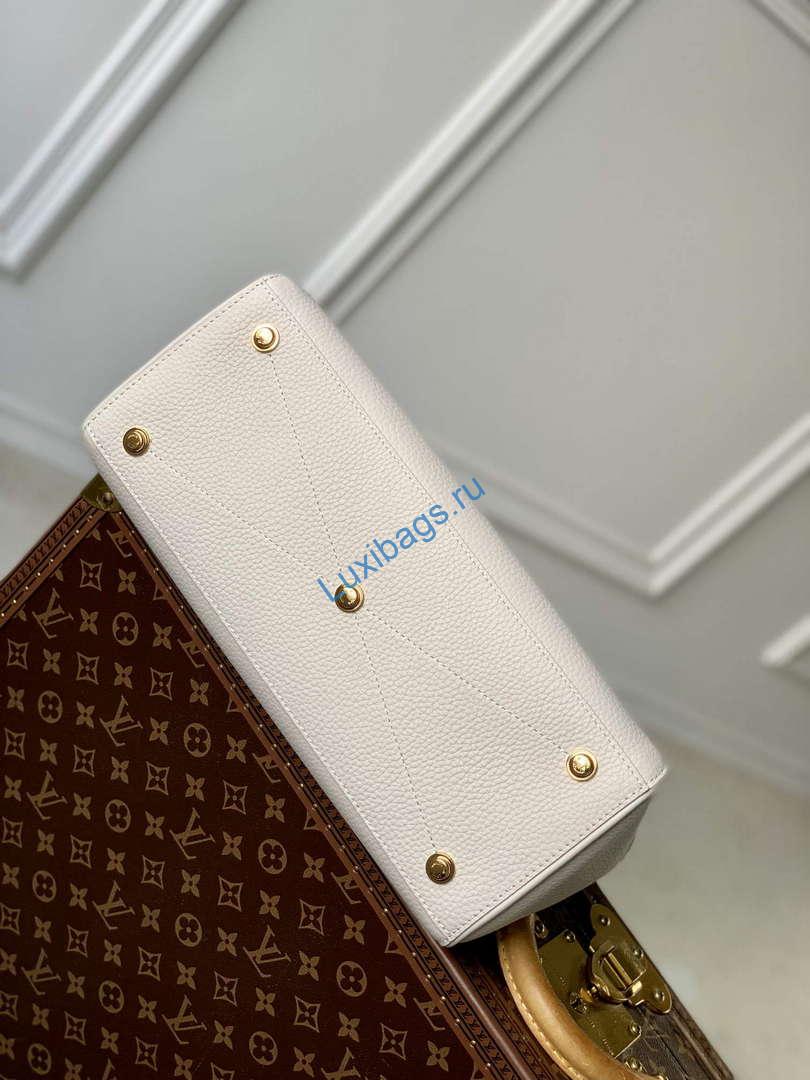 LV M23061 Louis Vuitton Lock It MM Bag Crème Beige | lv m23061 louis vuitton lock it mm bag creme beige 4
