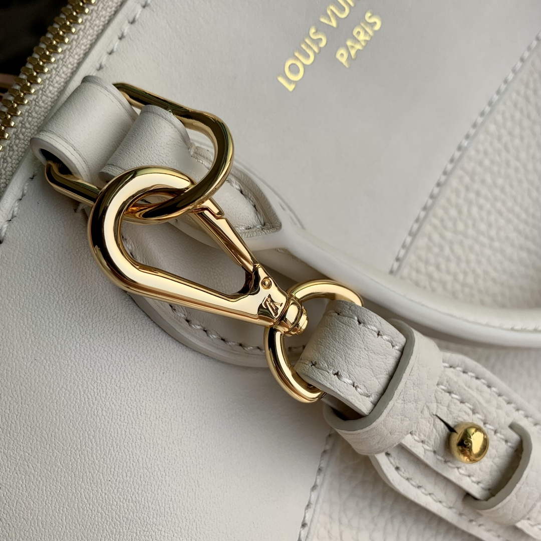 LV M23061 Louis Vuitton Lock It MM Bag Crème Beige | lv m23061 louis vuitton lock it mm bag creme beige 6