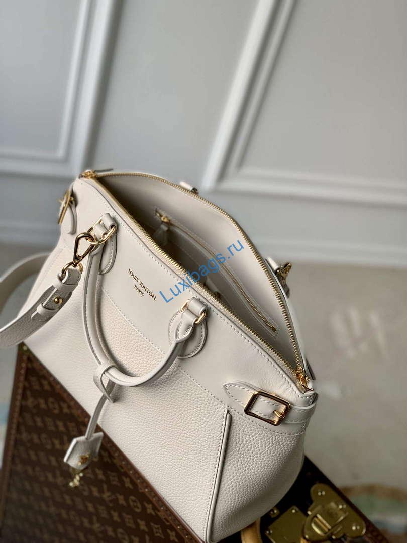 LV M23061 Louis Vuitton Lock It MM Bag Crème Beige | lv m23061 louis vuitton lock it mm bag creme beige 9
