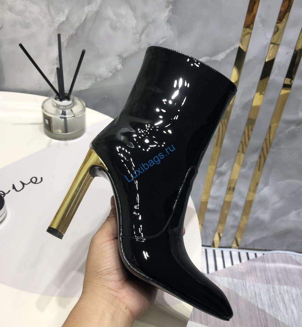 YSL Women's Boots Designer Saint Laurent High Shoes patent leather Y67210 | ysl womens boots designer saint laurent high shoes y67210 3