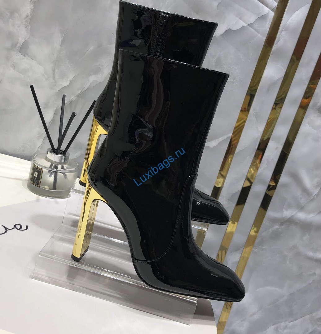 YSL Women's Boots Designer Saint Laurent High Shoes patent leather Y67210 | ysl womens boots designer saint laurent high shoes y67210 7