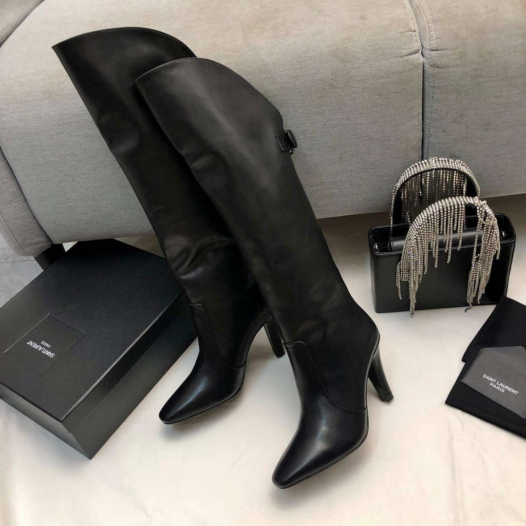 YSL Women's Boots Designer Saint Laurent High Shoes Y67214 | ysl womens boots designer saint laurent high shoes y67214 3