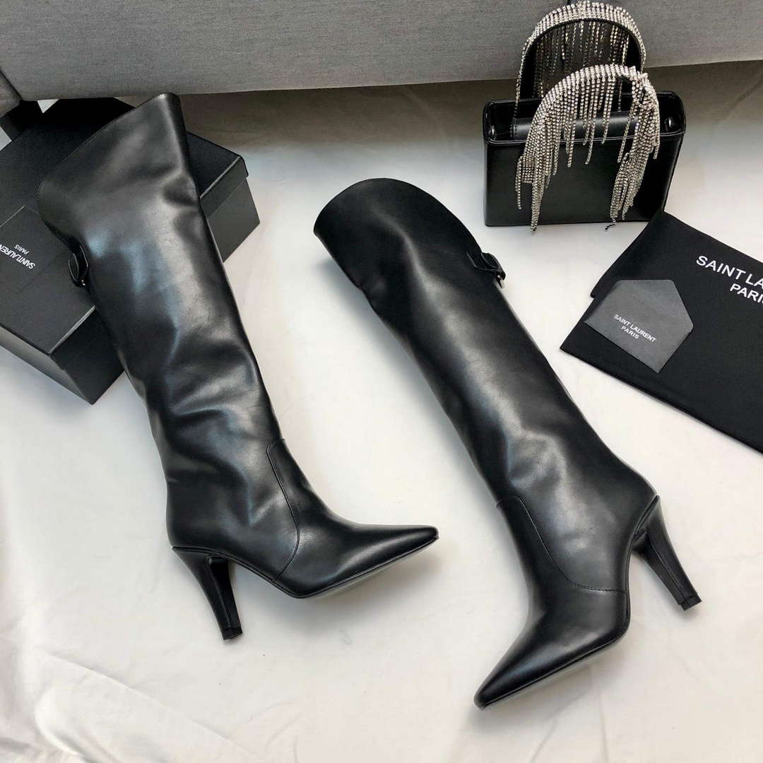 YSL Women's Boots Designer Saint Laurent High Shoes Y67214 | ysl womens boots designer saint laurent high shoes y67214 5