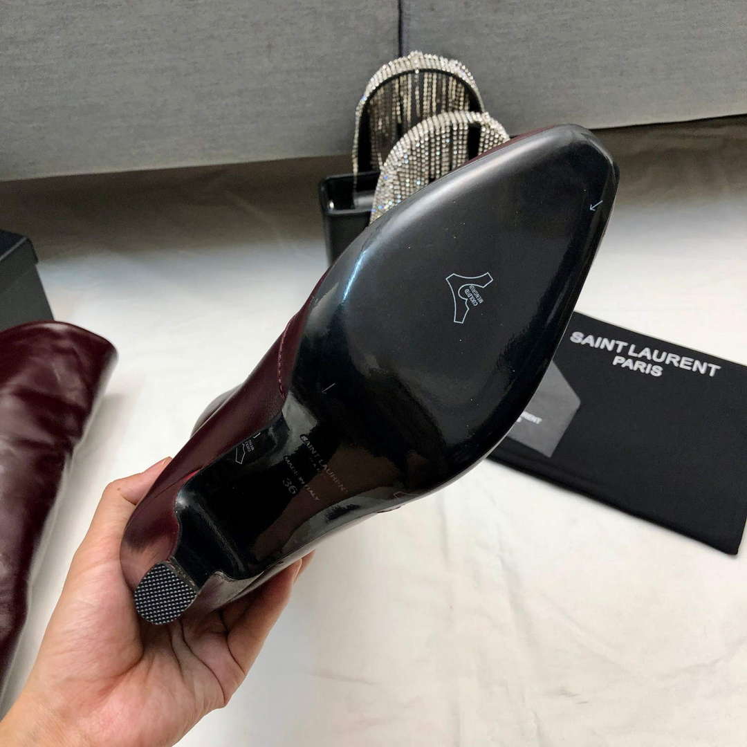 YSL Women's Boots Designer Saint Laurent High Shoes Y67215 | ysl womens boots designer saint laurent high shoes y67215 9