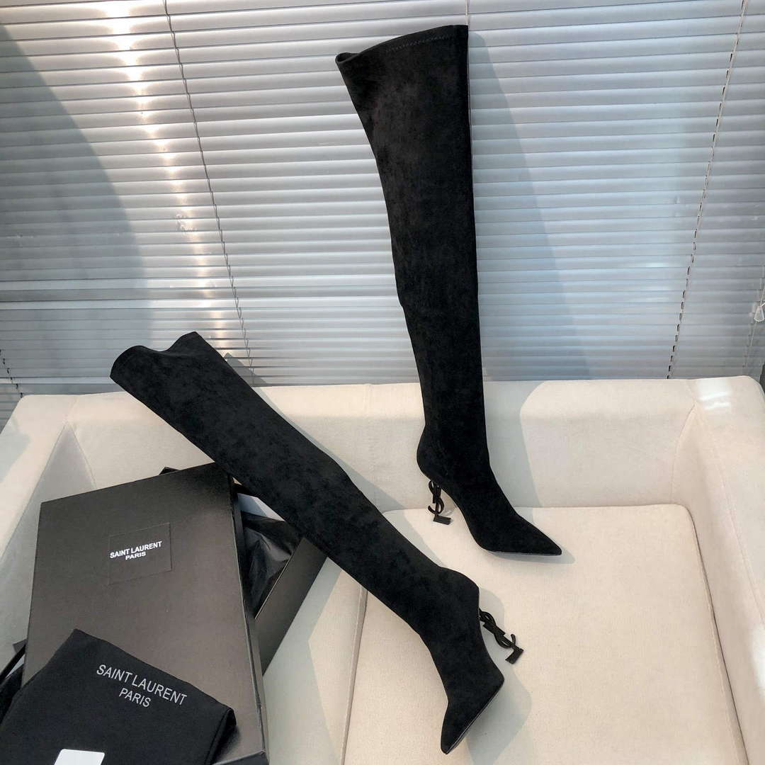 YSL Women's Boots Designer Saint Laurent High Shoes Y67220 | ysl womens boots designer saint laurent high shoes y67220 3