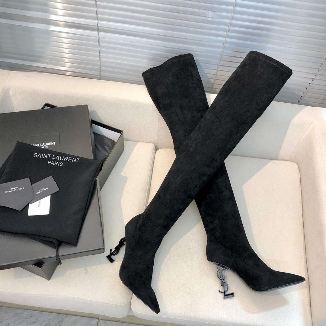YSL Women's Boots Designer Saint Laurent High Shoes Y67220 | ysl womens boots designer saint laurent high shoes y67220 5