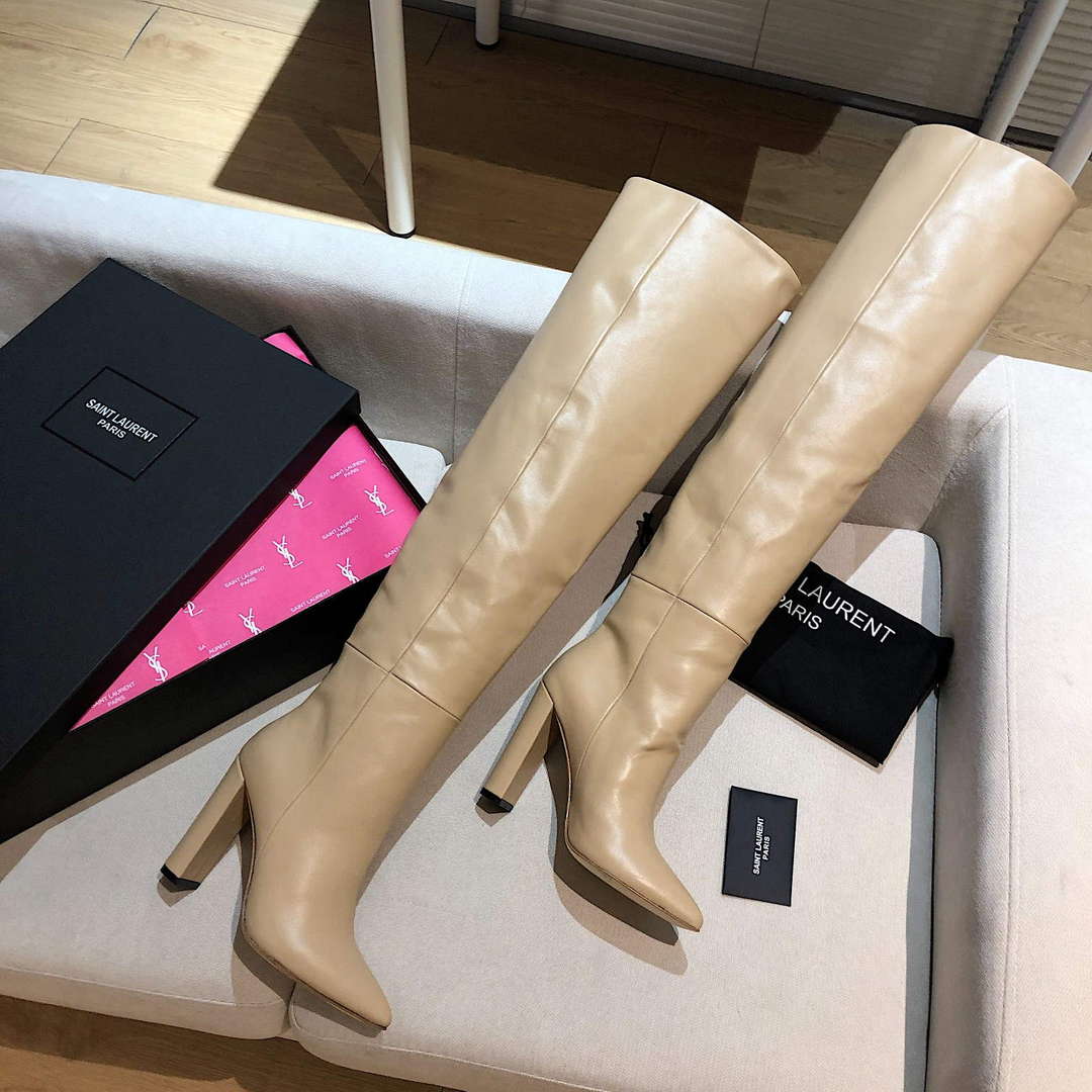 YSL Women's Boots Designer Saint Laurent High Shoes Y67222 | ysl womens boots designer saint laurent high shoes y67222 3