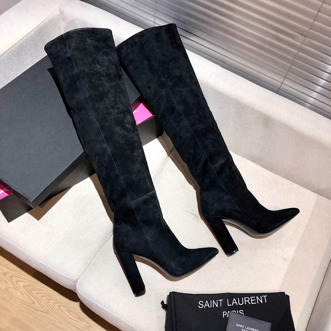 YSL Women's Boots Designer Saint Laurent High Shoes Y67223 | ysl womens boots designer saint laurent high shoes y67223 2