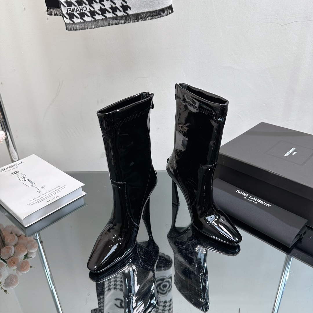 YSL Women's Boots Designer Saint Laurent High Shoes Y67234 | ysl womens boots designer saint laurent high shoes y67234 2