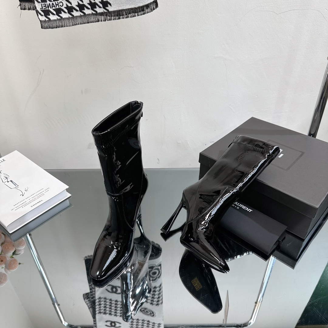 YSL Women's Boots Designer Saint Laurent High Shoes Y67234 | ysl womens boots designer saint laurent high shoes y67234 5