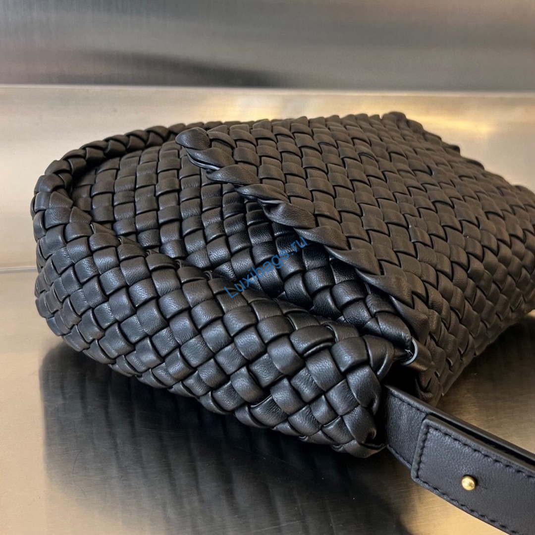 Bottega Veneta BV 709418 Small Cobble Shoulder Bag Black | bottega veneta bv 709418 small cobble shoulder bag black 002