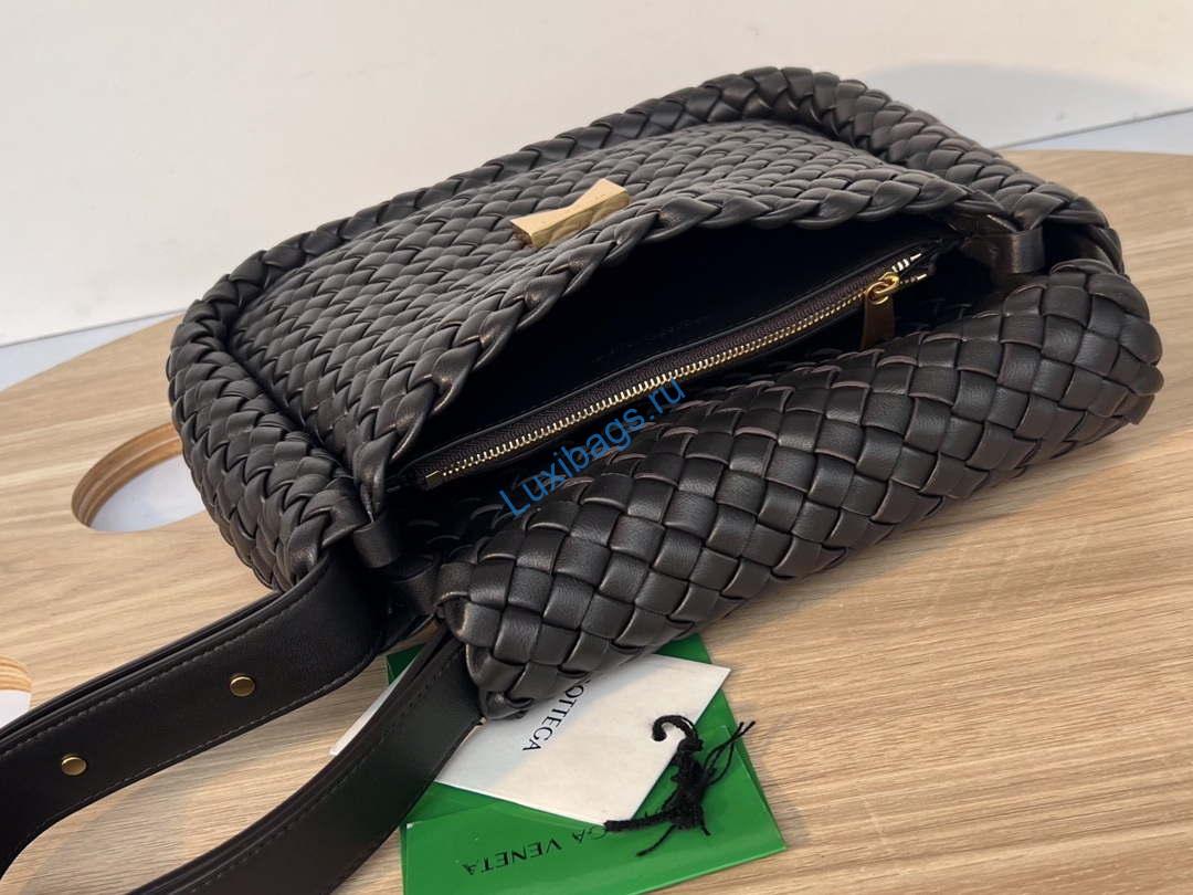 Bottega Veneta BV 709418 Small Cobble Shoulder Bag Drak Brown | bottega veneta bv 709418 small cobble shoulder bag dark brown 006