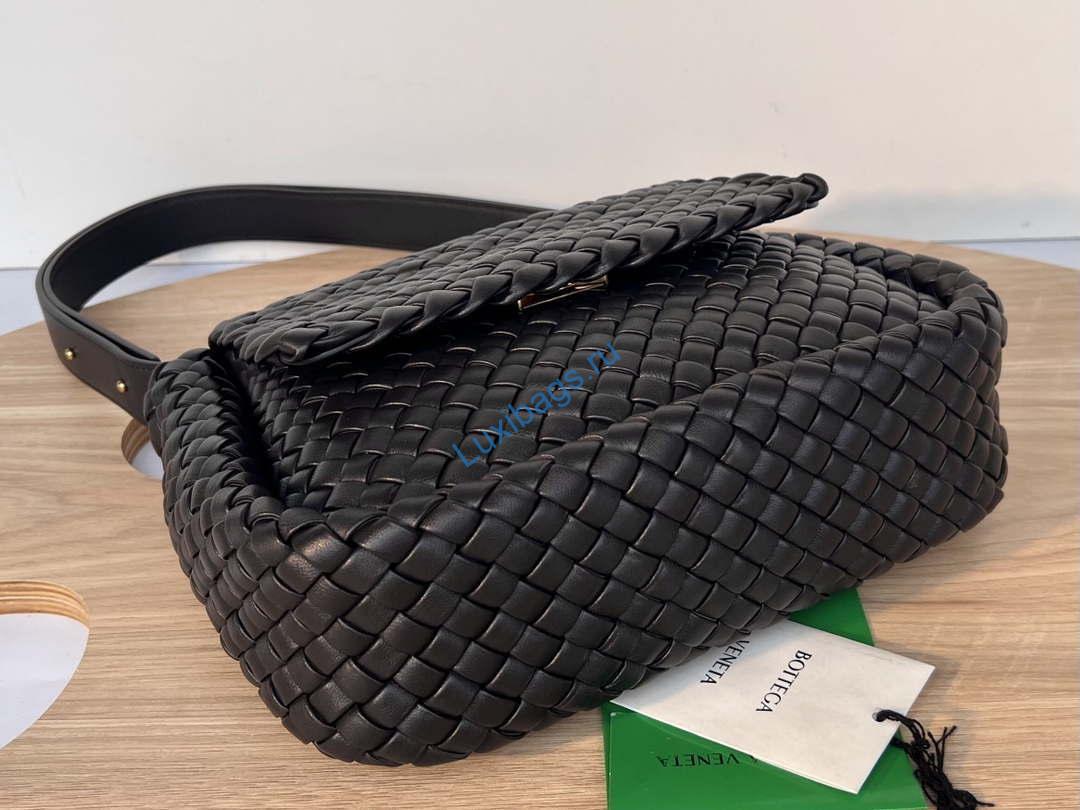 Bottega Veneta BV 709418 Small Cobble Shoulder Bag Drak Brown | bottega veneta bv 709418 small cobble shoulder bag dark brown 008
