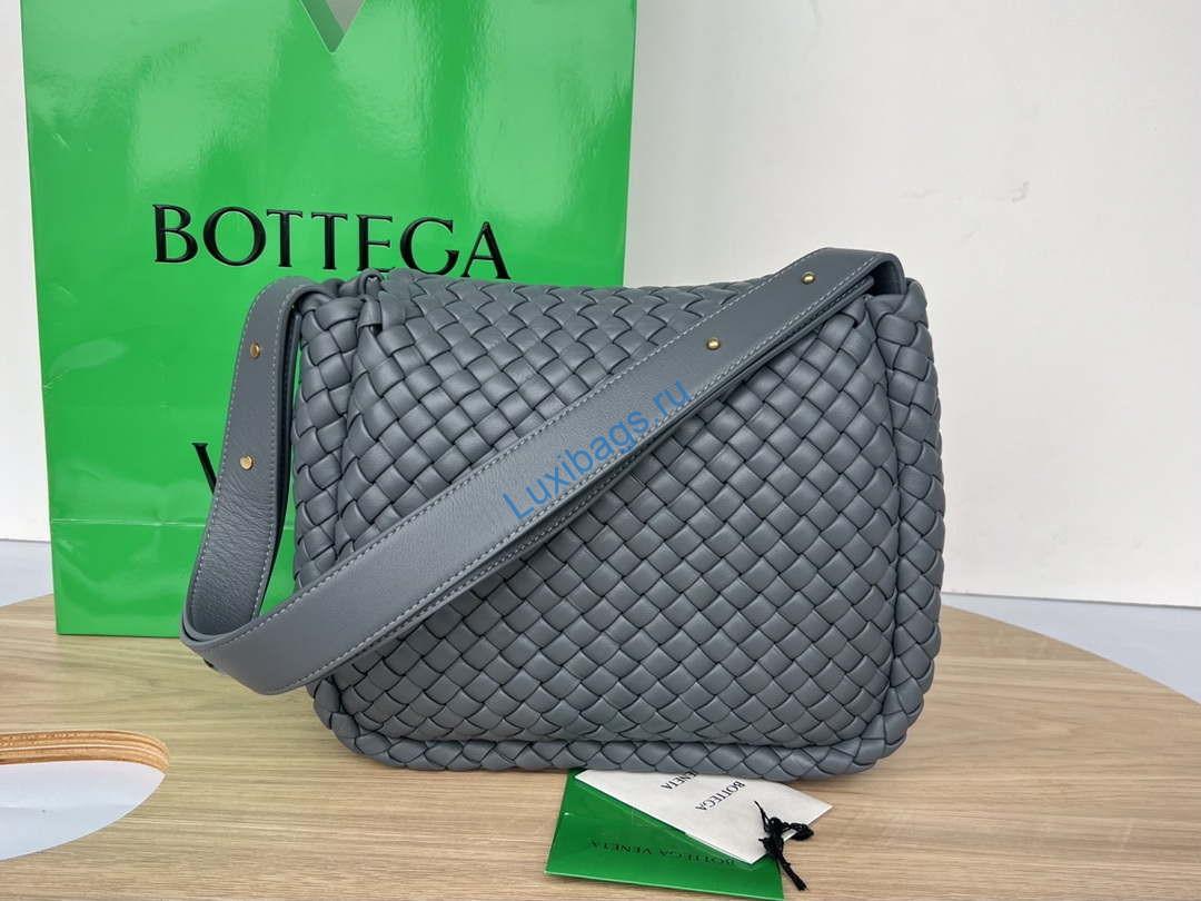 Bottega Veneta BV 709418 Small Cobble Shoulder Bag Dark Gray | bottega veneta bv 709418 small cobble shoulder bag dark grey 002