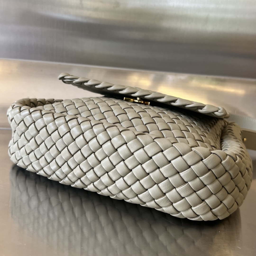 Bottega Veneta BV 709418 Small Cobble Shoulder Bag Gray | bottega veneta bv 709418 small cobble shoulder bag gray 004