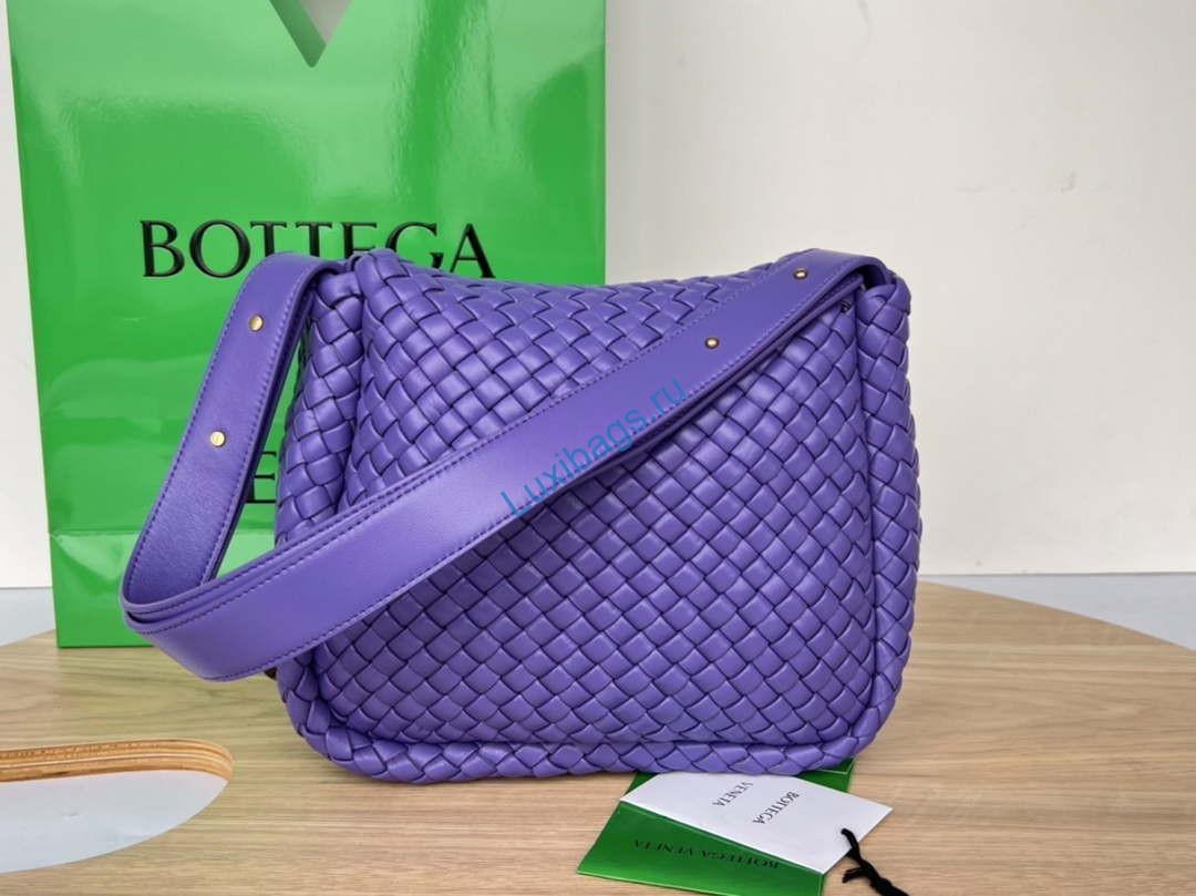 Bottega Veneta BV 709418 Small Cobble Shoulder Bag Purple | bottega veneta bv 709418 small cobble shoulder bag purple 002
