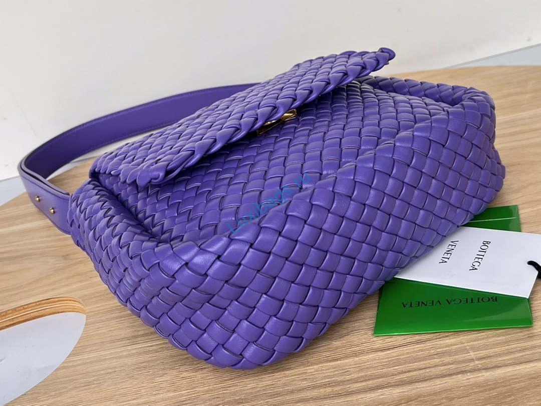 Bottega Veneta BV 709418 Small Cobble Shoulder Bag Purple | bottega veneta bv 709418 small cobble shoulder bag purple 004
